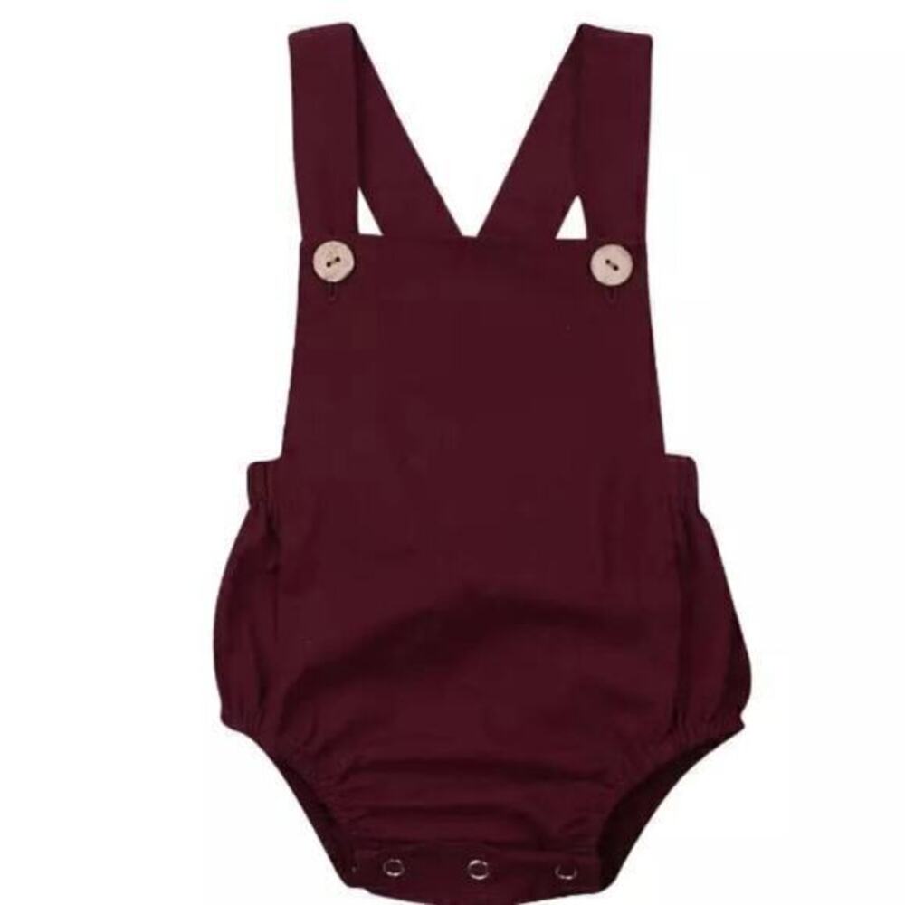 New Wine red Romper baby unisex 3 months, 3T